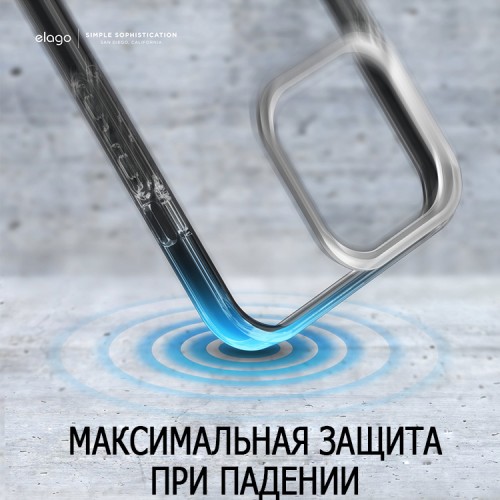 Чехол Elago HYBRID для iPhone 13, черная рамка