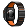 Uniq для Apple Watch 49/46/45/44 mm ремешок Strova Flex Steel Band Black/Volt Orange