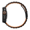 Uniq для Apple Watch 49/46/45/44 mm ремешок Strova Flex Steel Band Black/Volt Orange