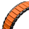 Uniq для Apple Watch 49/46/45/44 mm ремешок Strova Flex Steel Band Black/Volt Orange