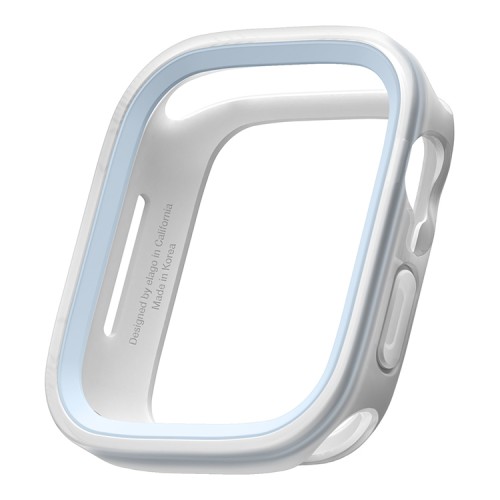 Чехол Elago DUO case для Apple Watch 45/44 мм, прозрачный/голубой