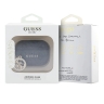 Guess для Airpods Pro 3 чехол PU leather 4G with Classic metal logo and Diamond charm Black