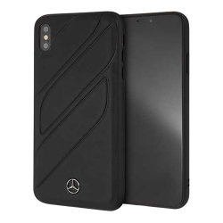 Кожаный чехол Mercedes New Organic Hard для iPhone XS Max, черный