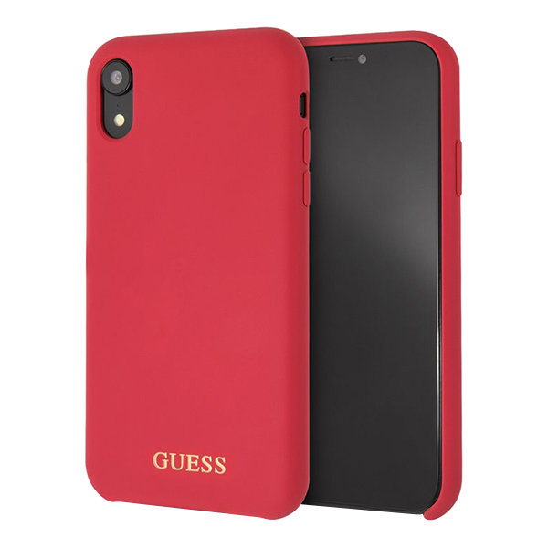 Чехол Guess Silicone для iPhone XR, красный