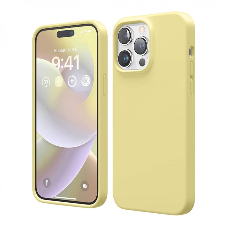 Чехол Elago Soft Silicone для iPhone 14 Pro Max, желтый