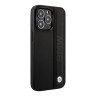 Кожаный чехол BMW Signature Leather Textured with Logo imprint Hard для iPhone 14 Pro Max, черный