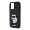 Чехол Lagerfeld PU Saffiano Monogram NFT Choupette Hard для iPhone 13 Pro, черный