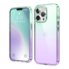 Чехол Elago AURORA Gradient для iPhone 13 Pro, зеленый/фиолетовый