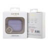 Guess для Airpods Pro 2 чехол Liquid silicone 3D Logo with 4G Diamond charm Purple