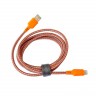 EnergEA Nylotough MFi Lightning/USB (1.5 м), оранжевый CBL-NT-ORG150