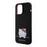 Hello Kitty для iPhone 14 Pro Max чехол Liquid silicone Dreaming Kitty Hard Black