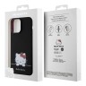 Hello Kitty для iPhone 14 Pro Max чехол Liquid silicone Dreaming Kitty Hard Black