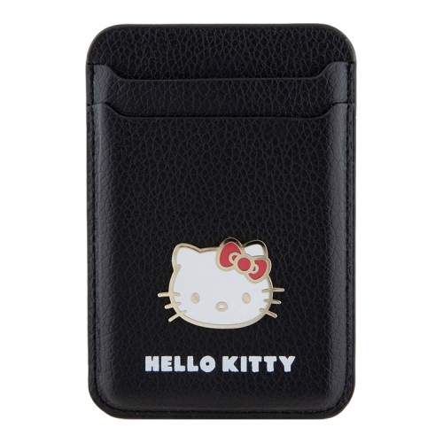 Hello Kitty магнитный бумажник Wallet Cardslot MagSafe PU Grained leather Metal Kitty Head Black