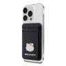 Hello Kitty магнитный бумажник Wallet Cardslot MagSafe PU Grained leather Metal Kitty Head Black