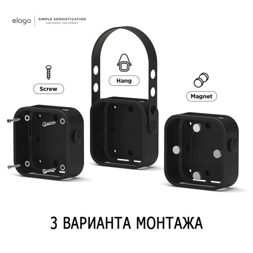 Elago для приставки Apple TV (2022 3rd Gen) держатель-крепление Multi mount Black