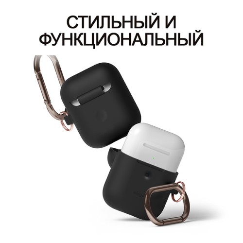 Чехол Elago Hang case для AirPods 2 wireless, черный
