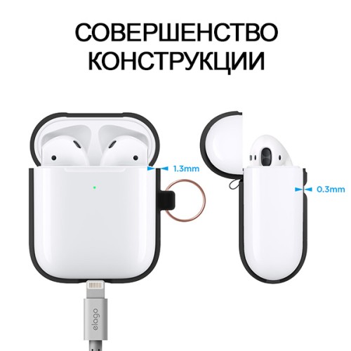 Чехол Elago Hang case для AirPods 2 wireless, черный