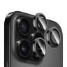 BlueO стекло для iPhone 16 Pro/16 Pro Max, Camera Lens SAPPHIRE Alloy 3 шт. Black Titan (+instal)