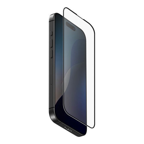 Uniq стекло для iPhone 16 Pro OPTIX Matte Clear/Black (+installer)