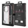 AMG для iPhone 16 Pro чехол PC/TPU Double layer Bow Lines White (MagSafe)