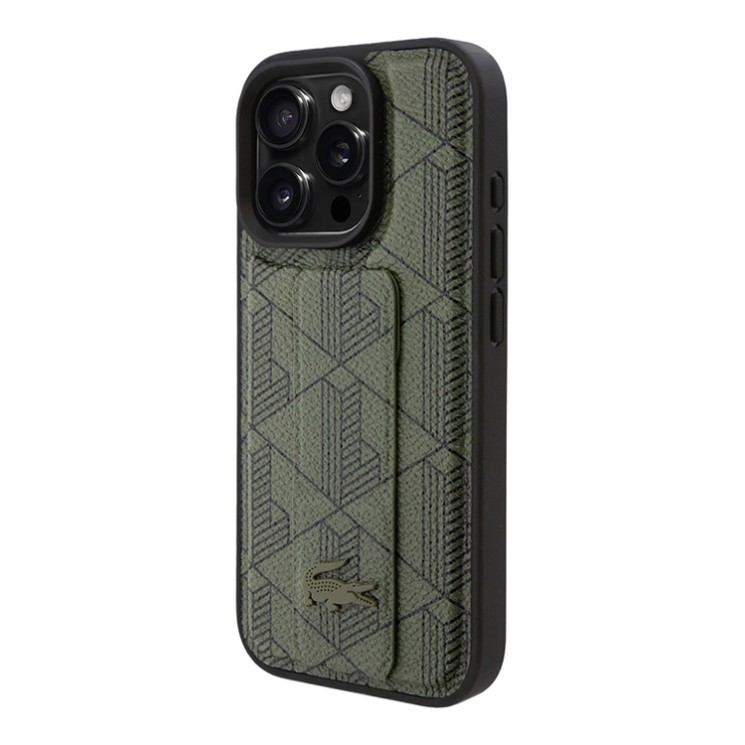 Lacoste для iPhone 16 Pro Max чехол GripStand PC/TPU&PVC The Blend Khaki