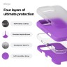 Elago для iPhone 16 Pro чехол Soft silicone (Liquid) Neon Purple