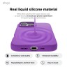 Elago для iPhone 16 Pro чехол Soft silicone (Liquid) Neon Purple