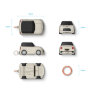 Elago Mini Car Case для AirPods 1/2, белый EAP-MINICAR-CWH