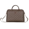 Guess для ноутбуков 15"/16" сумка 4G Bag with Zipper pocket Triangle metal logo Brown