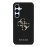 Guess для Galaxy S25+ чехол PU Grained leather 4G Big metal logo Hard Black