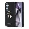 Guess для Galaxy S25+ чехол PU Grained leather 4G Big metal logo Hard Black