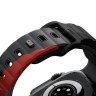 Uniq для Apple Watch 49/46/45/44 mm ремешок STRIDE DE FKM Rubber Charcoal/Red