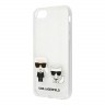 Lagerfeld чехол Ikonik Karl & Choupette Hard для iPhone 7/8/SE, прозрачный KLHCI8CKTR