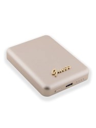 Guess внешний аккумулятор MagSafe для телефона, Metal Script logo 3000 mAh 5W Gold