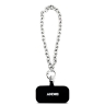 DKNY для iPhone 17 Pro Max чехол PU Horizon Metal logo Hard + Metal Wrist Chain Blue (MagSafe)