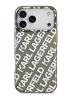 Karl Lagerfeld для iPhone 17 Pro Max чехол IML Repeat Logo Hard Transparent/Silver