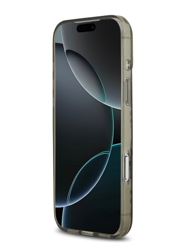 Karl Lagerfeld для iPhone 17 Pro Max чехол IML Repeat Logo Hard Transparent/Silver