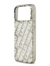 Karl Lagerfeld для iPhone 17 Pro Max чехол IML Repeat Logo Hard Transparent/Silver