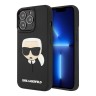 Чехол Karl Lagerfeld 3D Rubber Karl's head Hard для iPhone 13 Pro, черный