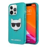 Чехол Karl Lagerfeld TPU FLUO Choupette Hard для iPhone 13 Pro Max, голубой