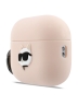 Karl Lagerfeld для Airpods Pro 3 чехол Silicone case with ring NFT 3D Choupette Pink