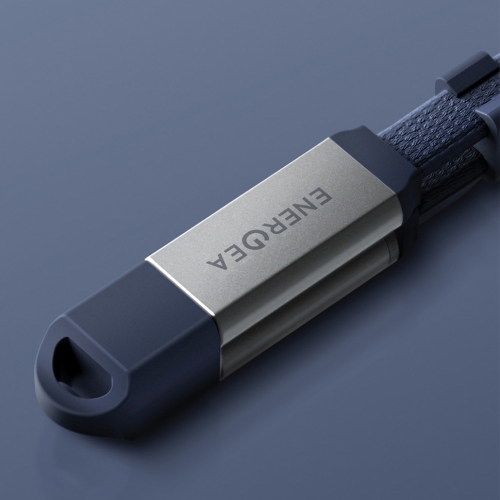 Energea Кабель Sheath Travel 2-in-1 USB-C to C+A 60W 480 Mbps Orange 1.2m