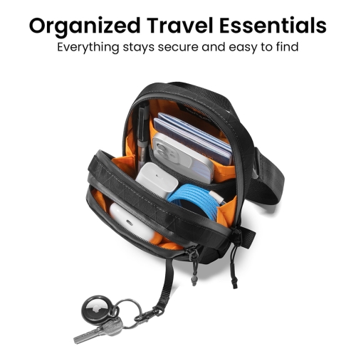 Tomtoc Travel сумка для аксессуаров Aviator-T37 X-Pac Crossbody Bag 1.3L Black