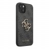 Чехол Guess 4G Big metal logo Hard для iPhone 13, серый