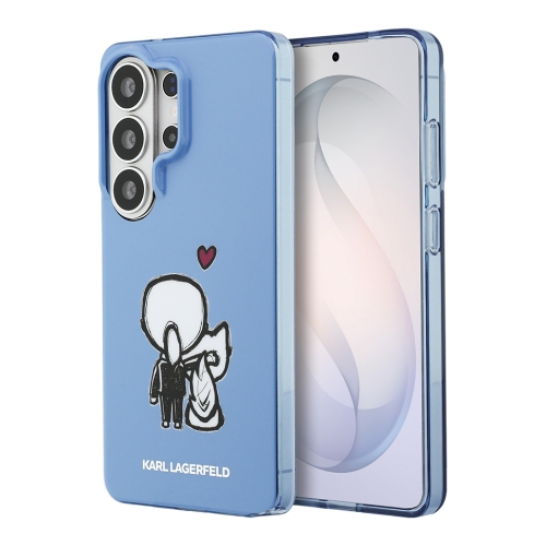 Karl Lagerfeld для Galaxy S26 Ultra чехол IML Sketch Karl & Choupette Back Hard Blue (MagSafe)