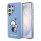 Karl Lagerfeld для Galaxy S26 Ultra чехол IML Sketch Karl & Choupette Back Hard Blue (MagSafe)