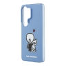 Karl Lagerfeld для Galaxy S26 Ultra чехол IML Sketch Karl & Choupette Back Hard Blue (MagSafe)