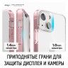 Чехол Elago HYBRID для iPhone 13, розовая рамка