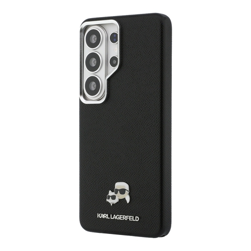 Karl Lagerfeld для Galaxy S26 Ultra чехол PU Saffiano FW Karl&Choup Heads metal &Cam Hard Black (MagSafe)