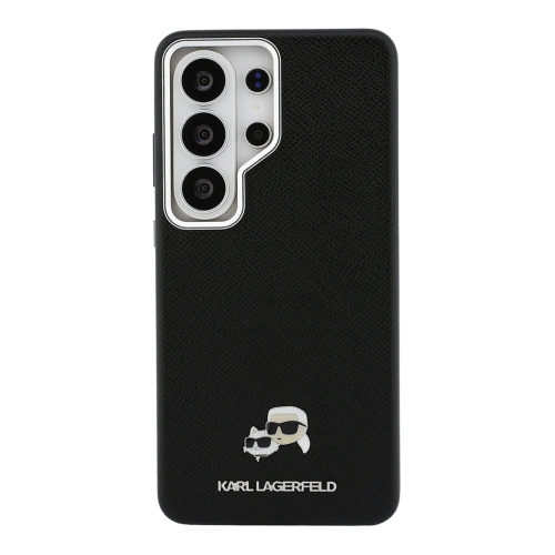 Karl Lagerfeld для Galaxy S26 Ultra чехол PU Saffiano FW Karl&Choup Heads metal &Cam Hard Black (MagSafe)